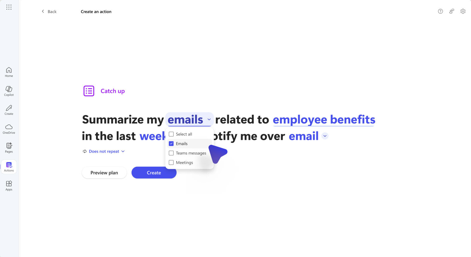 M365_Copilot_Microsoft_Ignite_CopilotActions_Screenshot